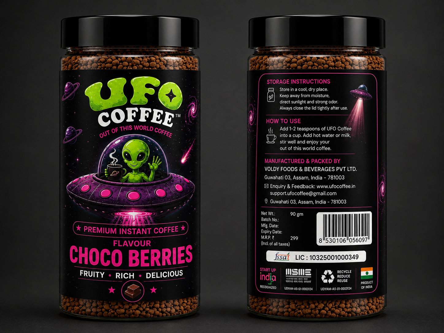 Choco Berries Instant Coffee | Fruity, Rich & Delicious | 90g ⭐⭐⭐⭐⭐(207)
