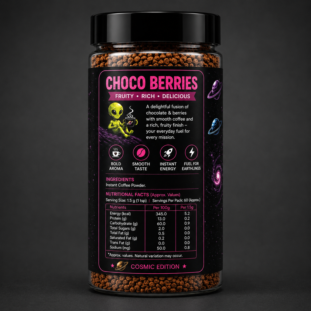 Choco Berries Instant Coffee | Fruity, Rich & Delicious | 90g ⭐⭐⭐⭐⭐(207)