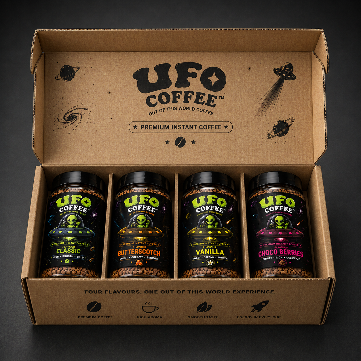 Ultimate Combo Pack  | Premium Instant Coffee Gift Box | 4 × 90g ⭐⭐⭐⭐(89)