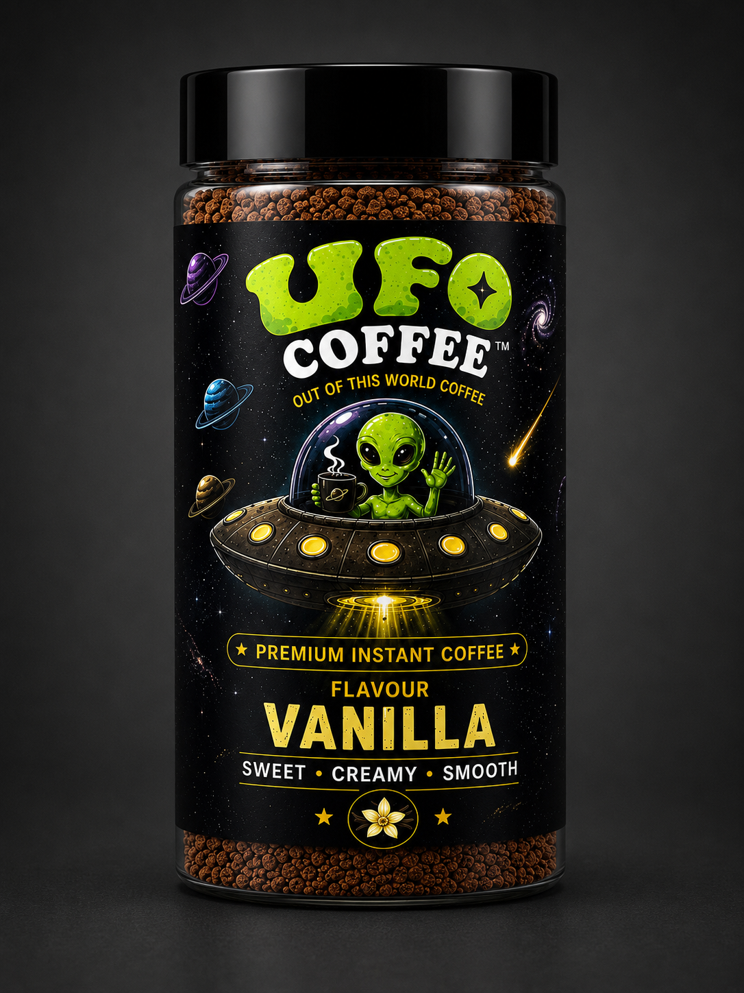 Vanilla Premium Instant Coffee | Sweet, Creamy & Smooth | 90g ⭐⭐⭐⭐⭐(326)